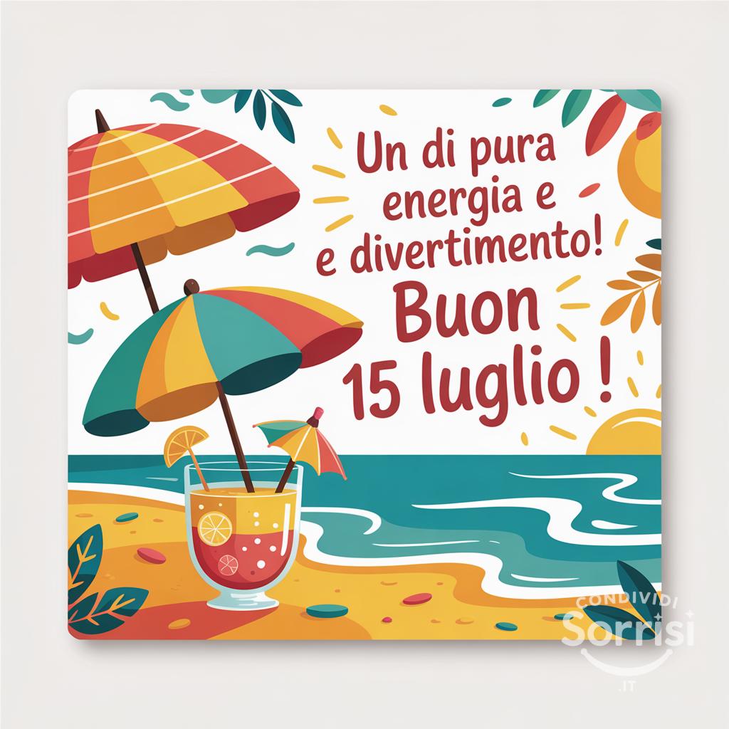 Un  di pura energia e divertimento! Buon 15 luglio !