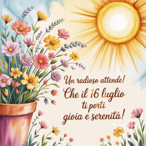 Buon Mercoledì 16 Luglio 2025: Un Giorno Speciale