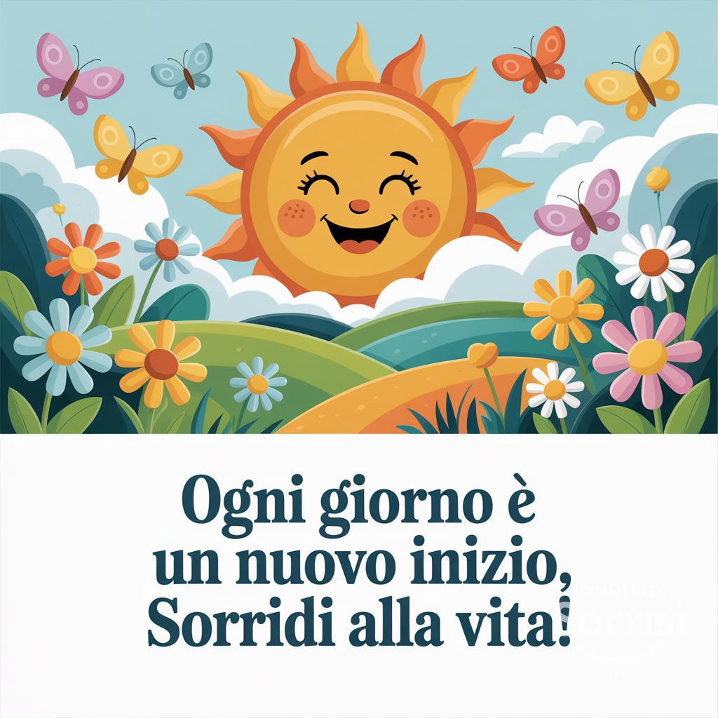 Ogni giorno è un nuovo inizio, sorridi alla vita!