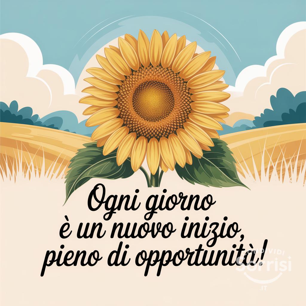 Ogni giorno è un nuovo inizio, pieno di opportunità!