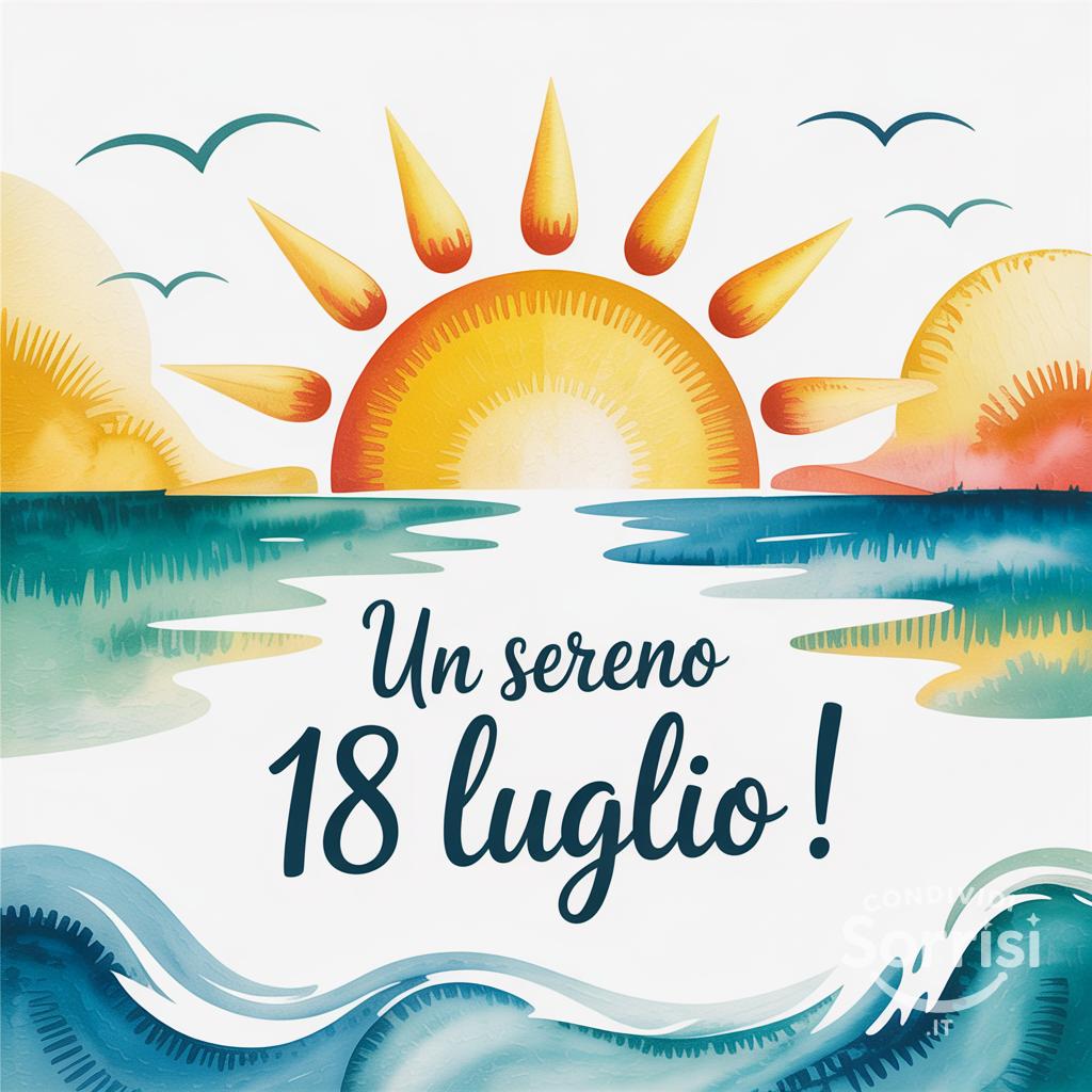 Un sereno  18 luglio !