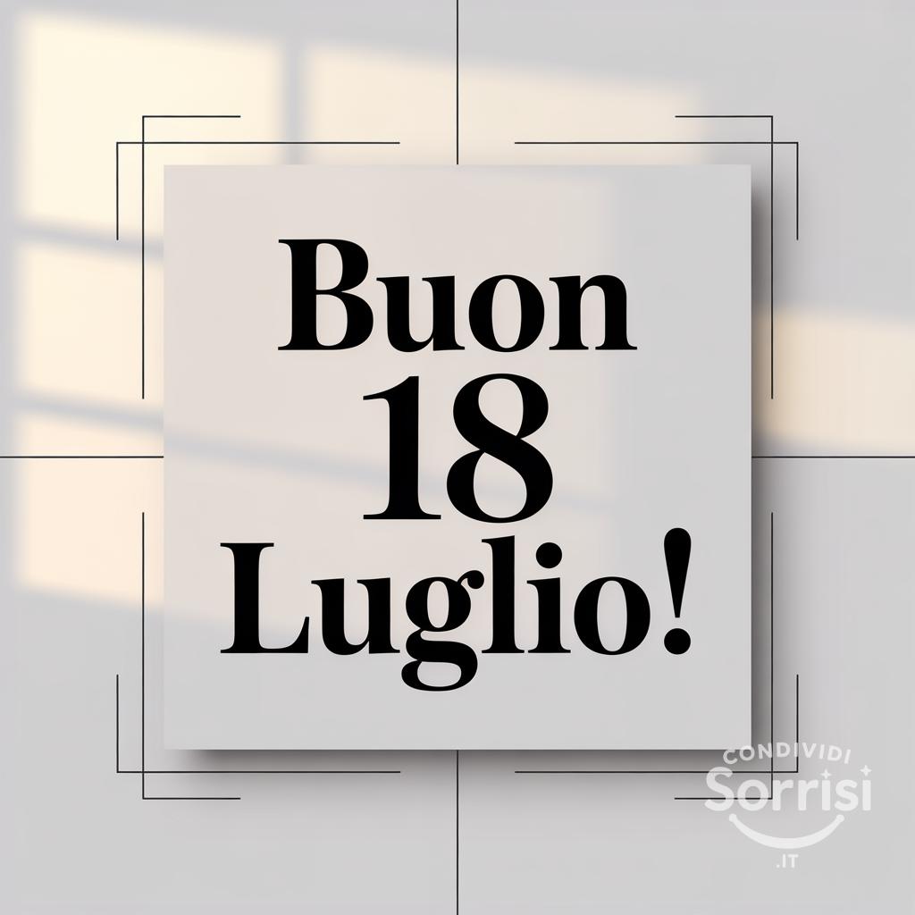 Buon  18 luglio !