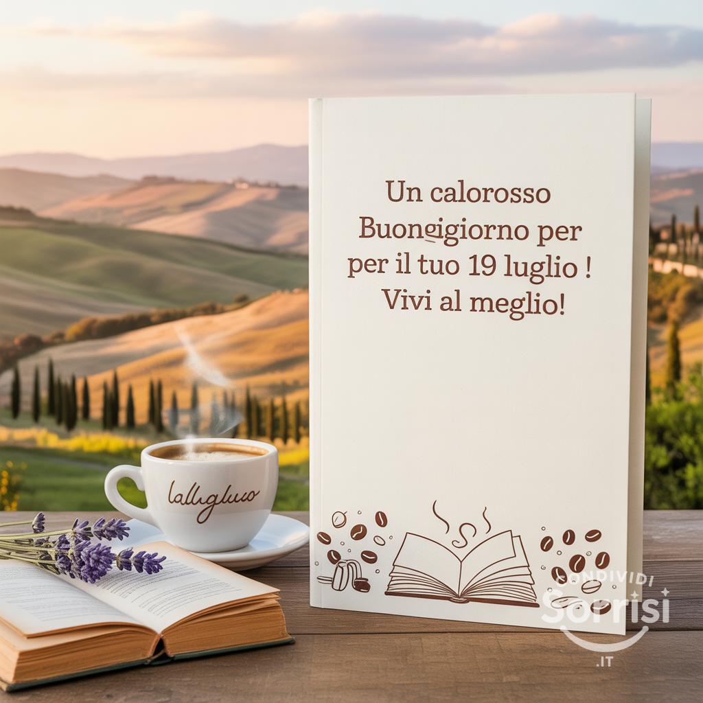 Un caloroso buongiorno per il tuo  19 luglio ! Vivi al meglio!