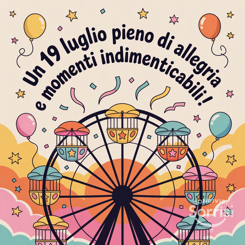 Un  19 luglio  pieno di allegria e momenti indimenticabili!