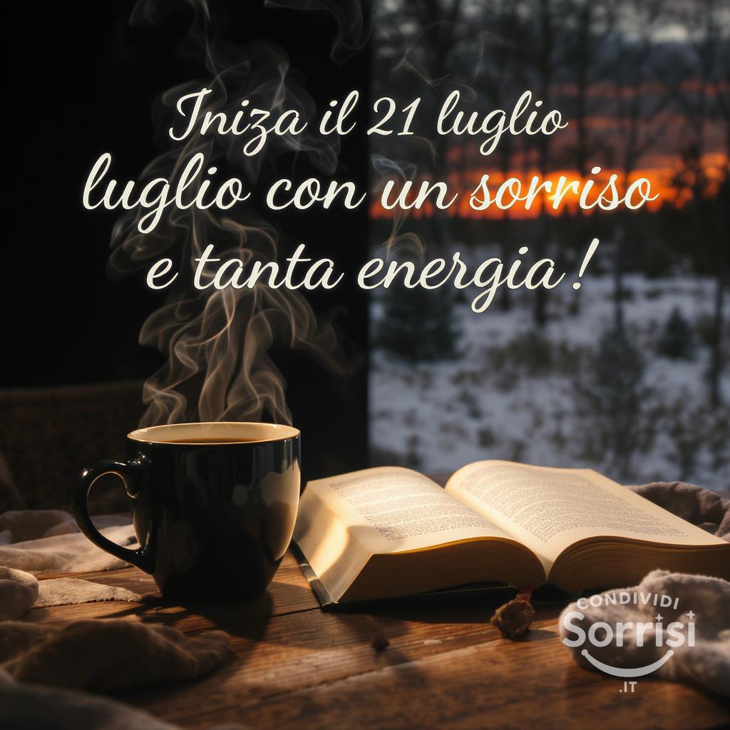 Inizia il 21 luglio  con un sorriso e tanta energia!