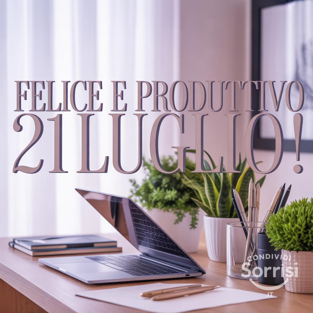 Felice e produttivo  21 luglio !