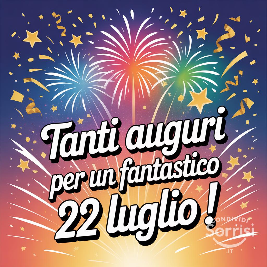 Tanti auguri per un fantastico  22 luglio !