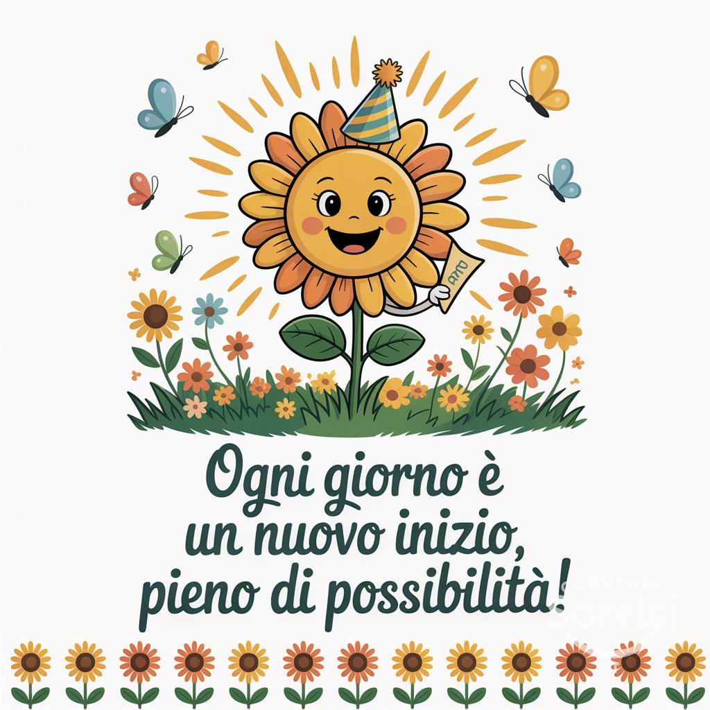 Ogni giorno è un nuovo inizio, pieno di possibilità!