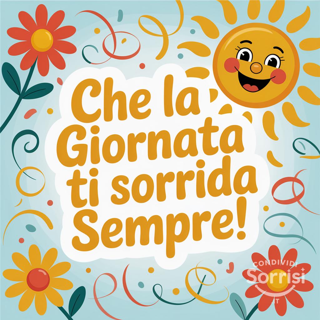 Che la giornata ti sorrida sempre!