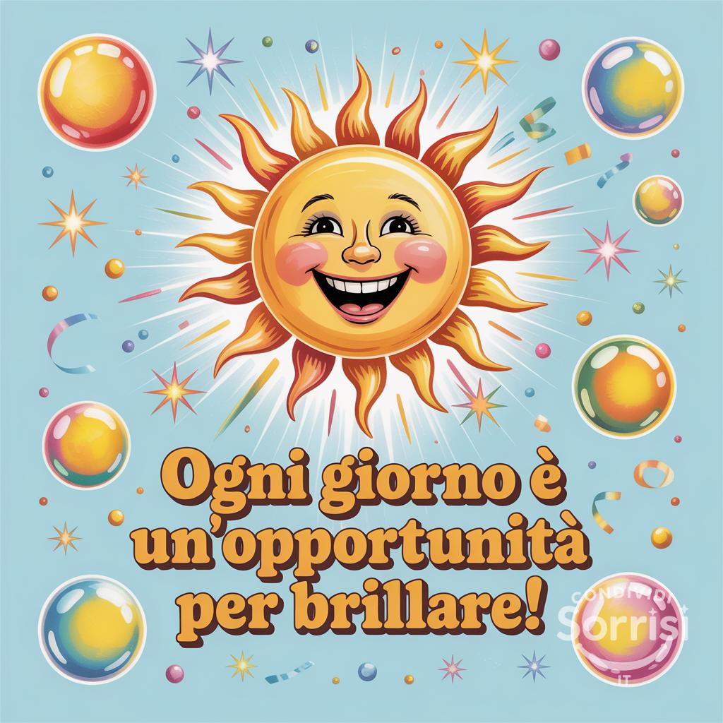 Ogni giorno è un'opportunità per brillare!