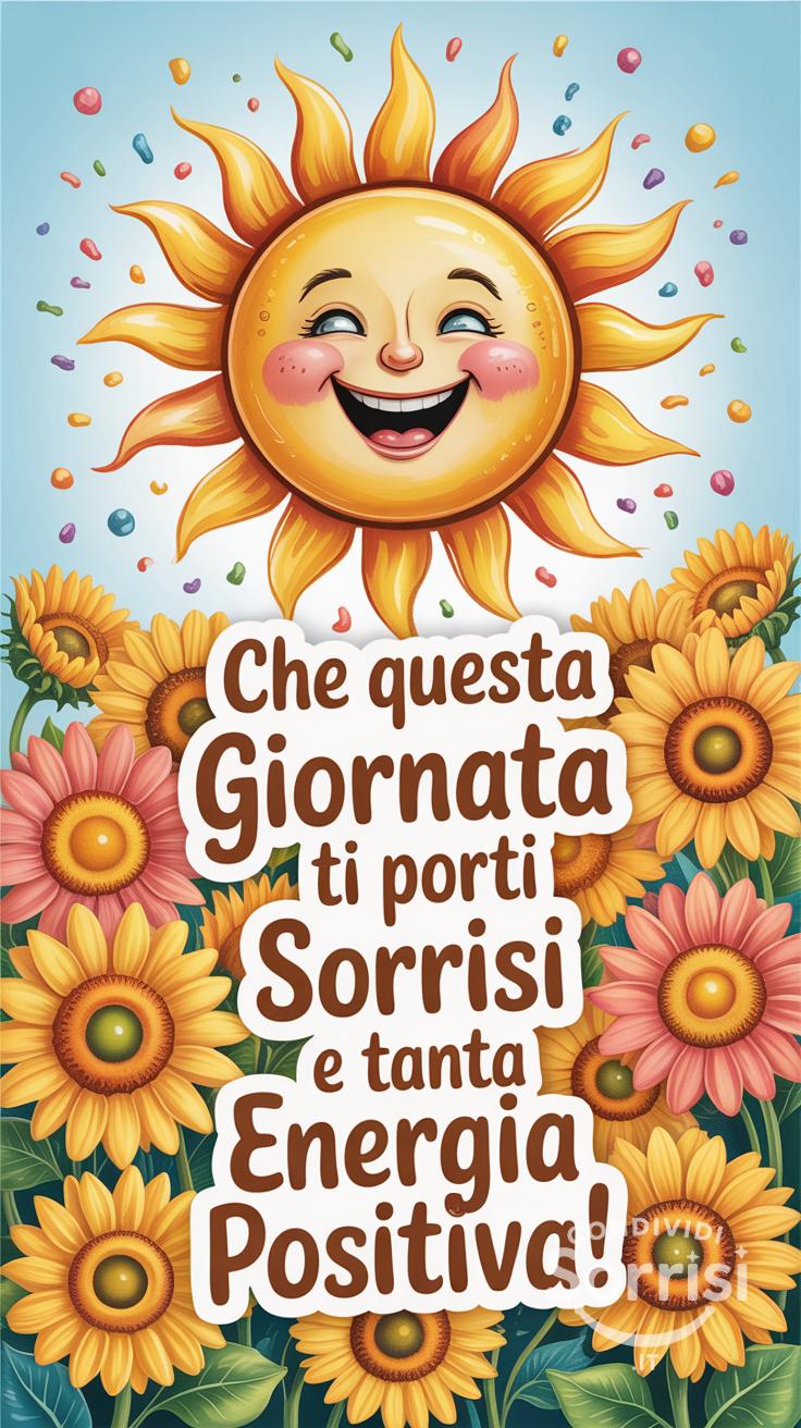 Che questa giornata ti porti sorrisi e tanta energia positiva!