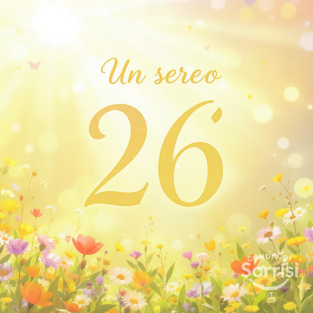 Un sereno  26 luglio !