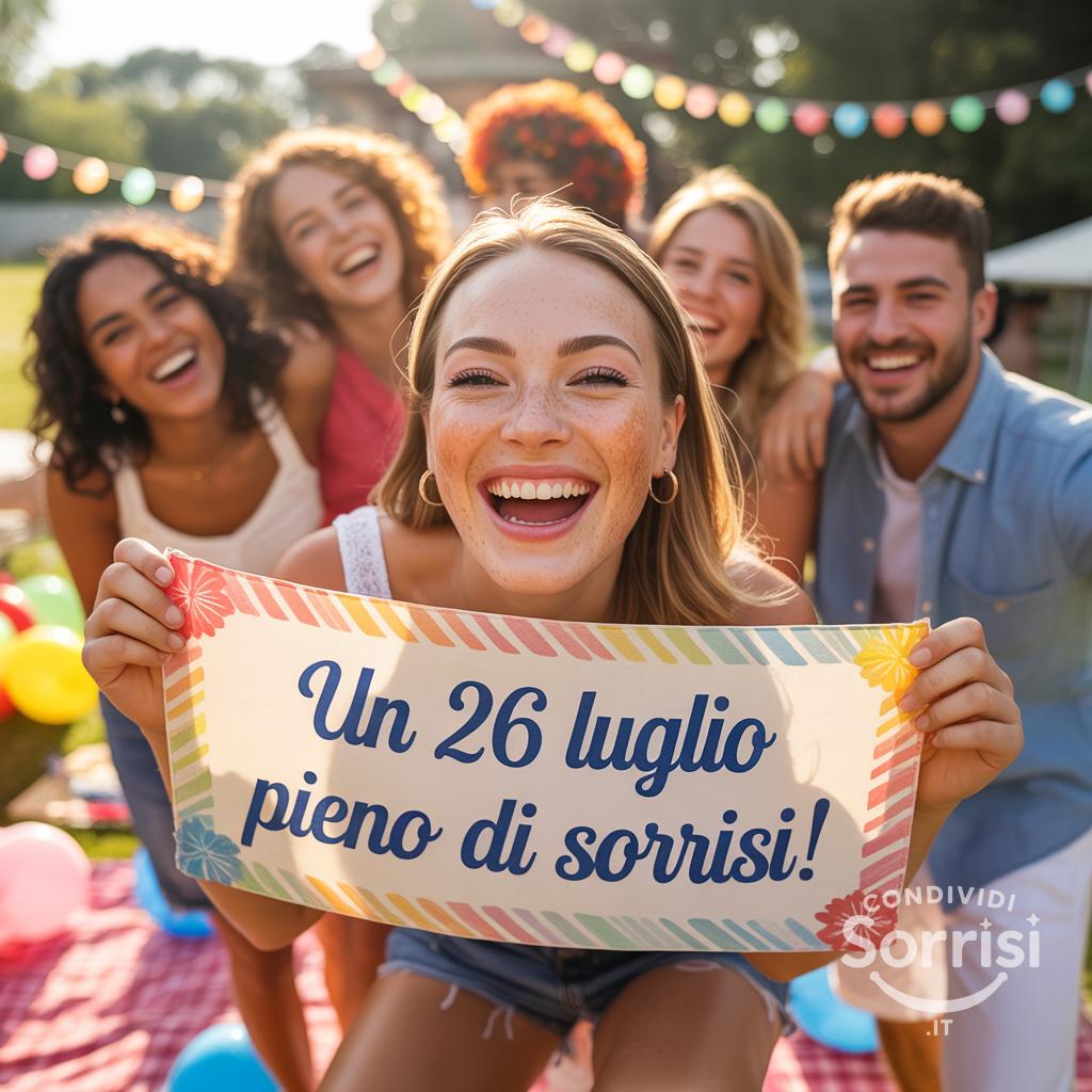 Un  26 luglio  pieno di sorrisi!