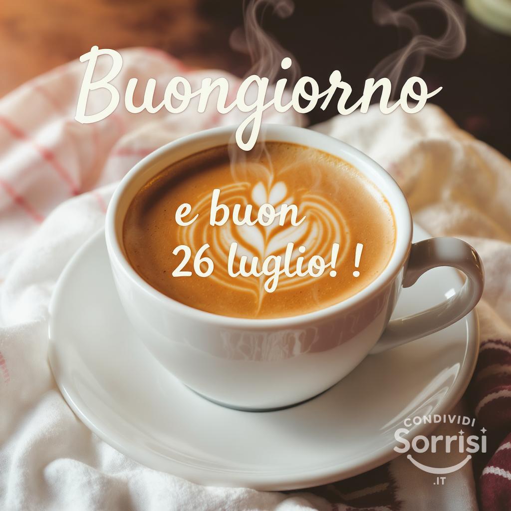 Buongiorno e buon 26 luglio !