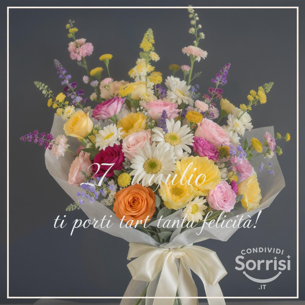Che la  27 luglio  ti porti tanta felicità!