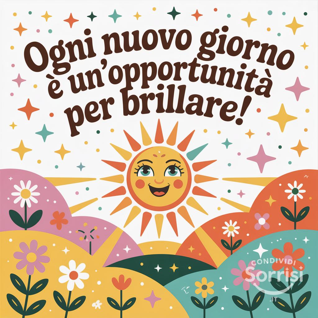 Ogni nuovo giorno è un'opportunità per brillare!