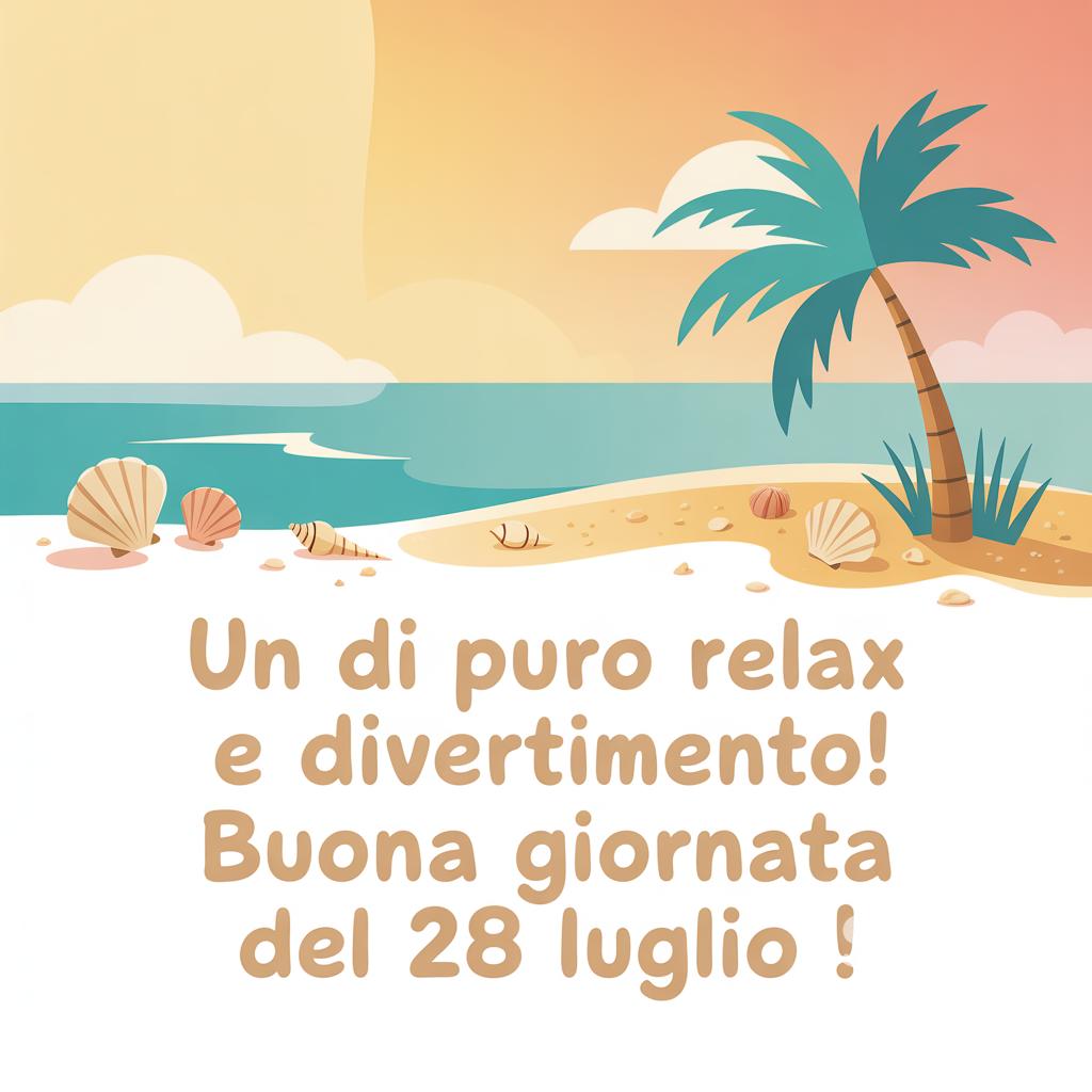 Un  di puro relax e divertimento! Buona giornata del 28 luglio !