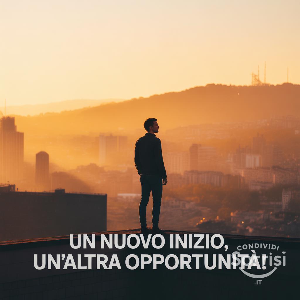 : un nuovo inizio, un'altra opportunità!
