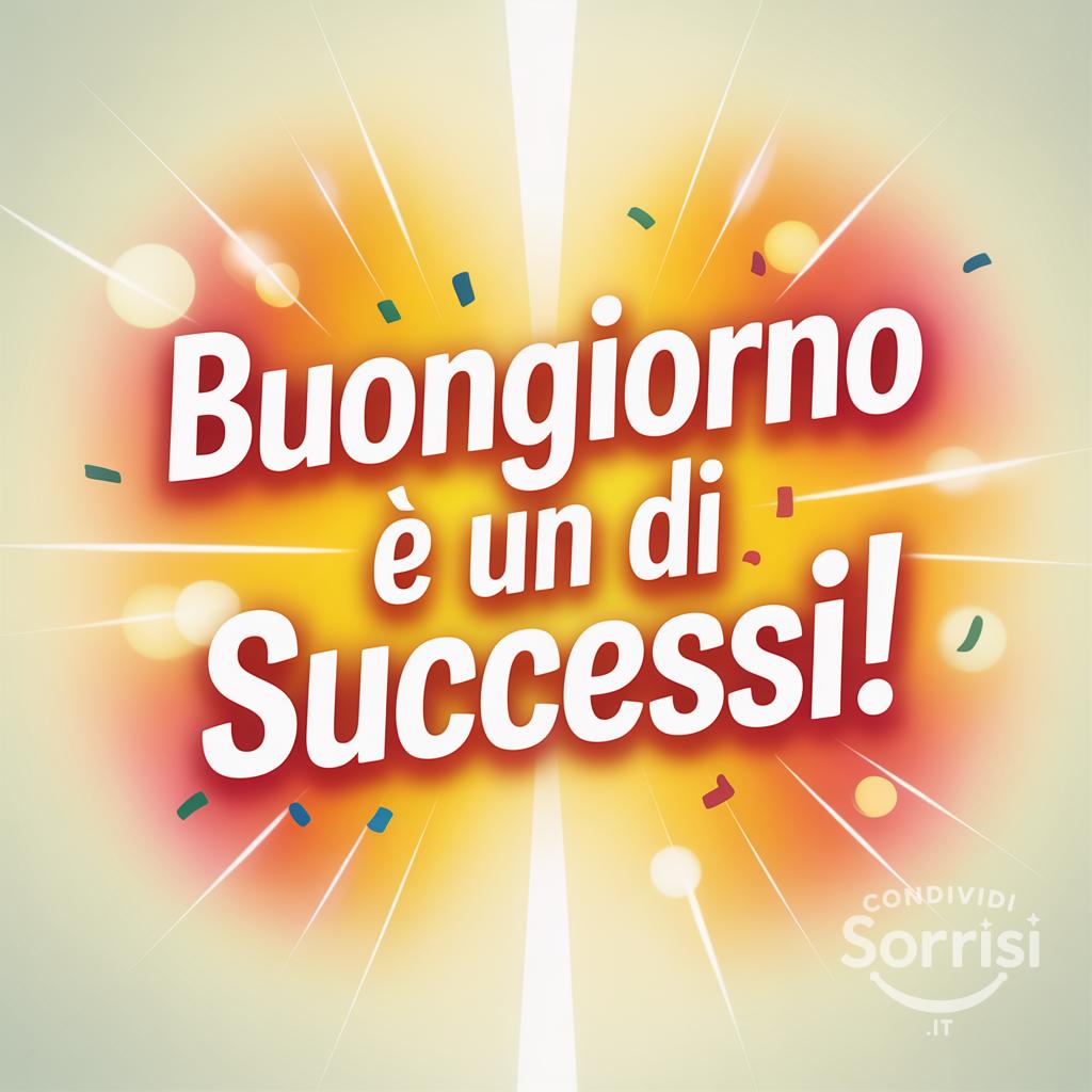 Buongiorno e un  di successi!