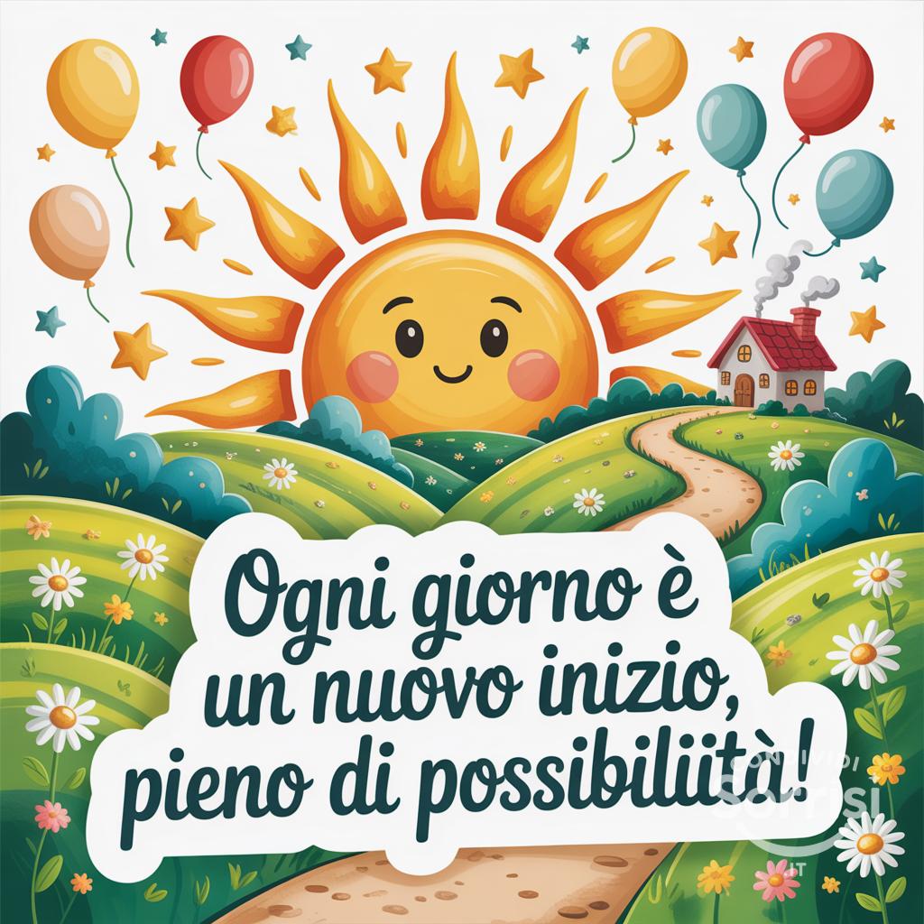 Ogni giorno è un nuovo inizio, pieno di possibilità!