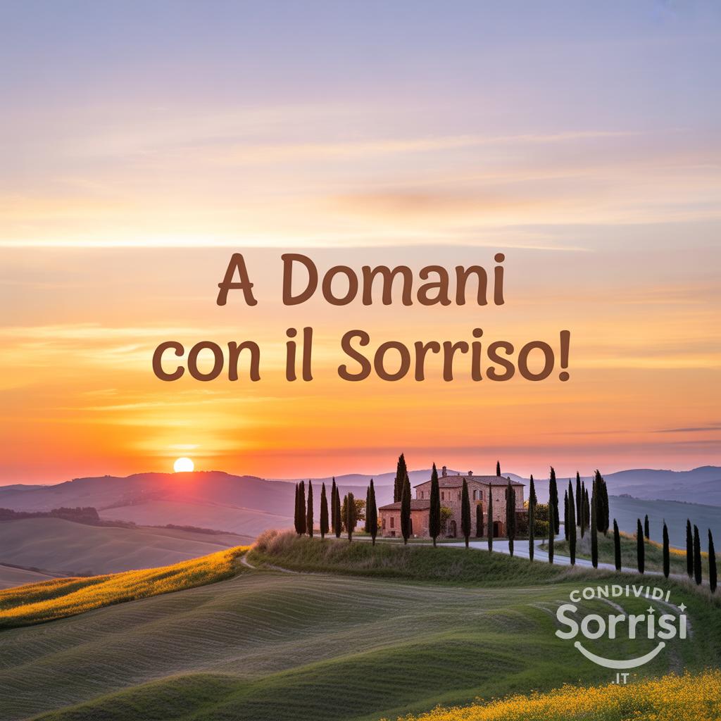 A domani con il sorriso!