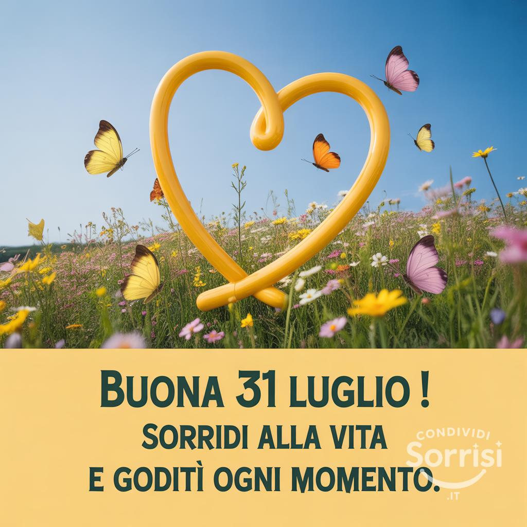 Buona  31 luglio ! Sorridi alla vita e goditi ogni momento.