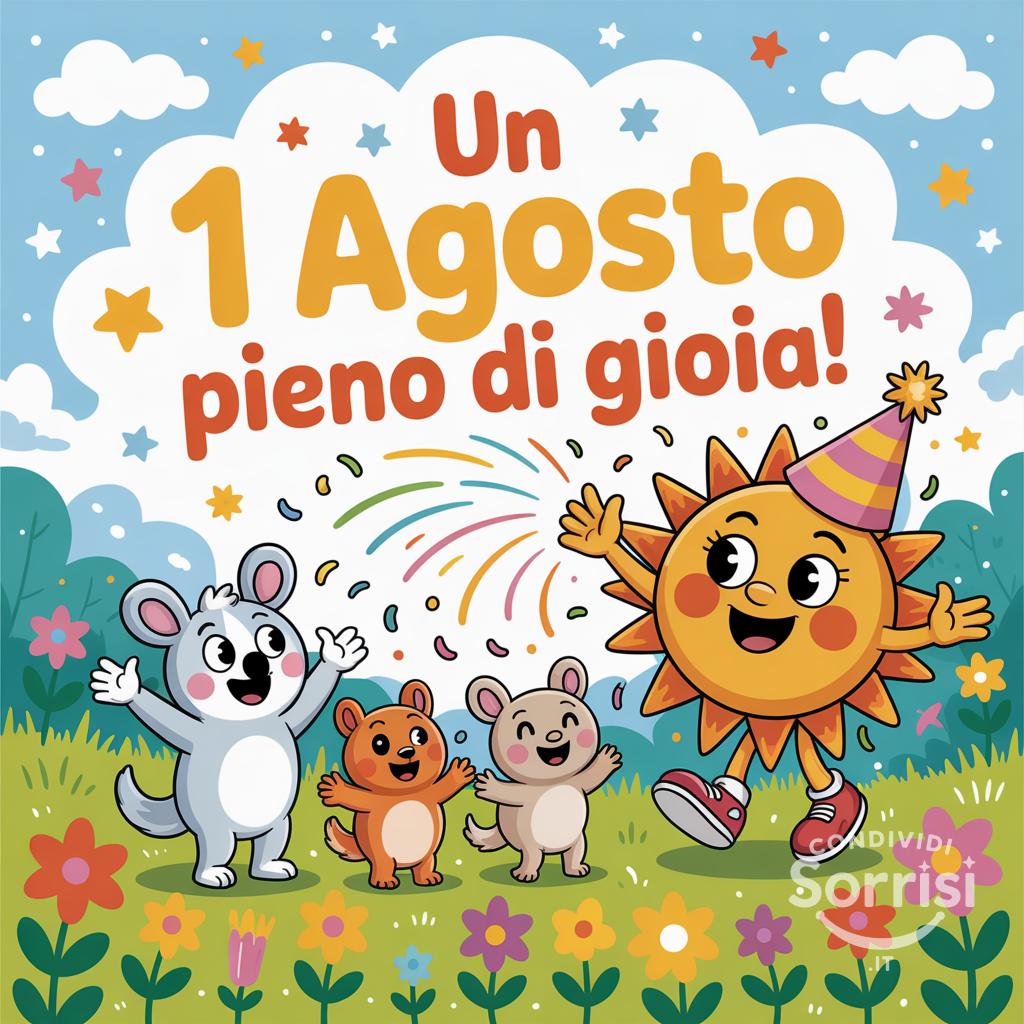 Un 1 agosto  pieno di gioia!