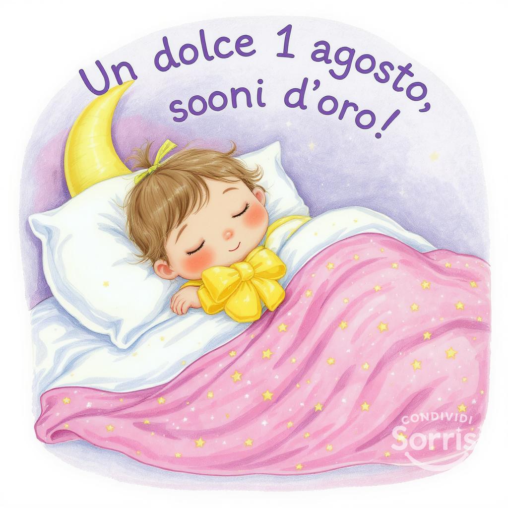 Un dolce  1 agosto , sogni d'oro!