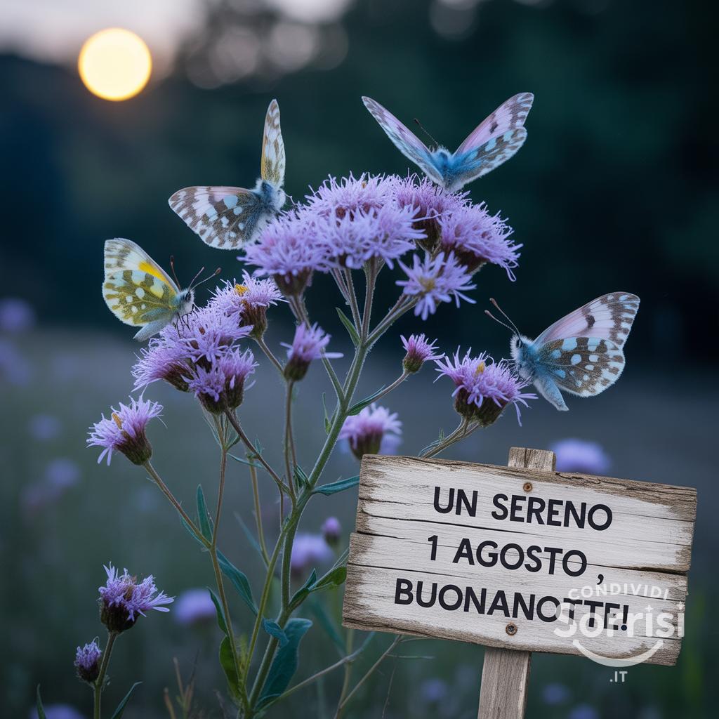 Un sereno  1 agosto , buonanotte!