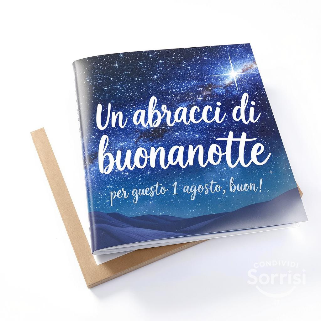 Un abbraccio di buonanotte per questo 1 agosto , buon !