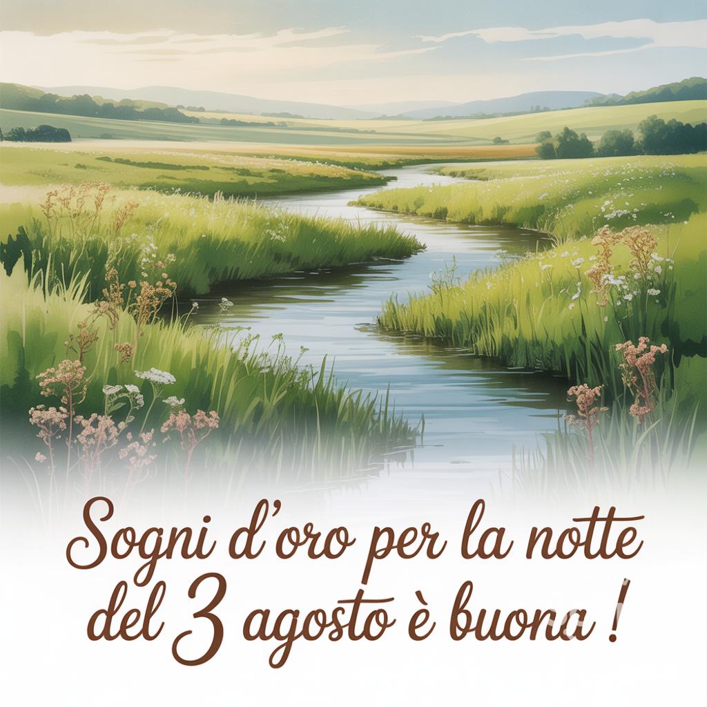 Sogni d'oro per la notte del 3 agosto  e buona !