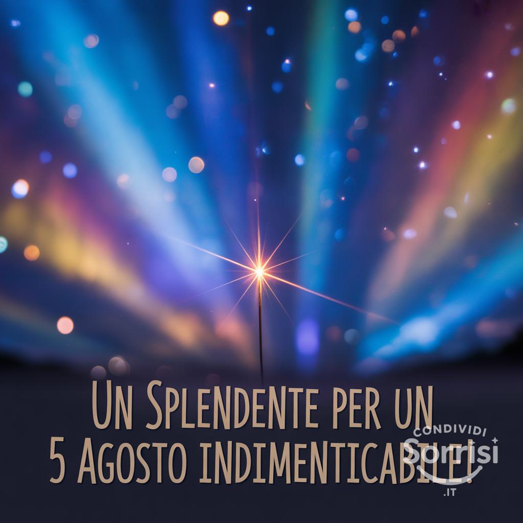 Un  splendente per un 5 agosto  indimenticabile!