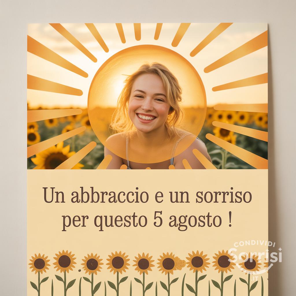 Un abbraccio e un sorriso per questo  5 agosto !