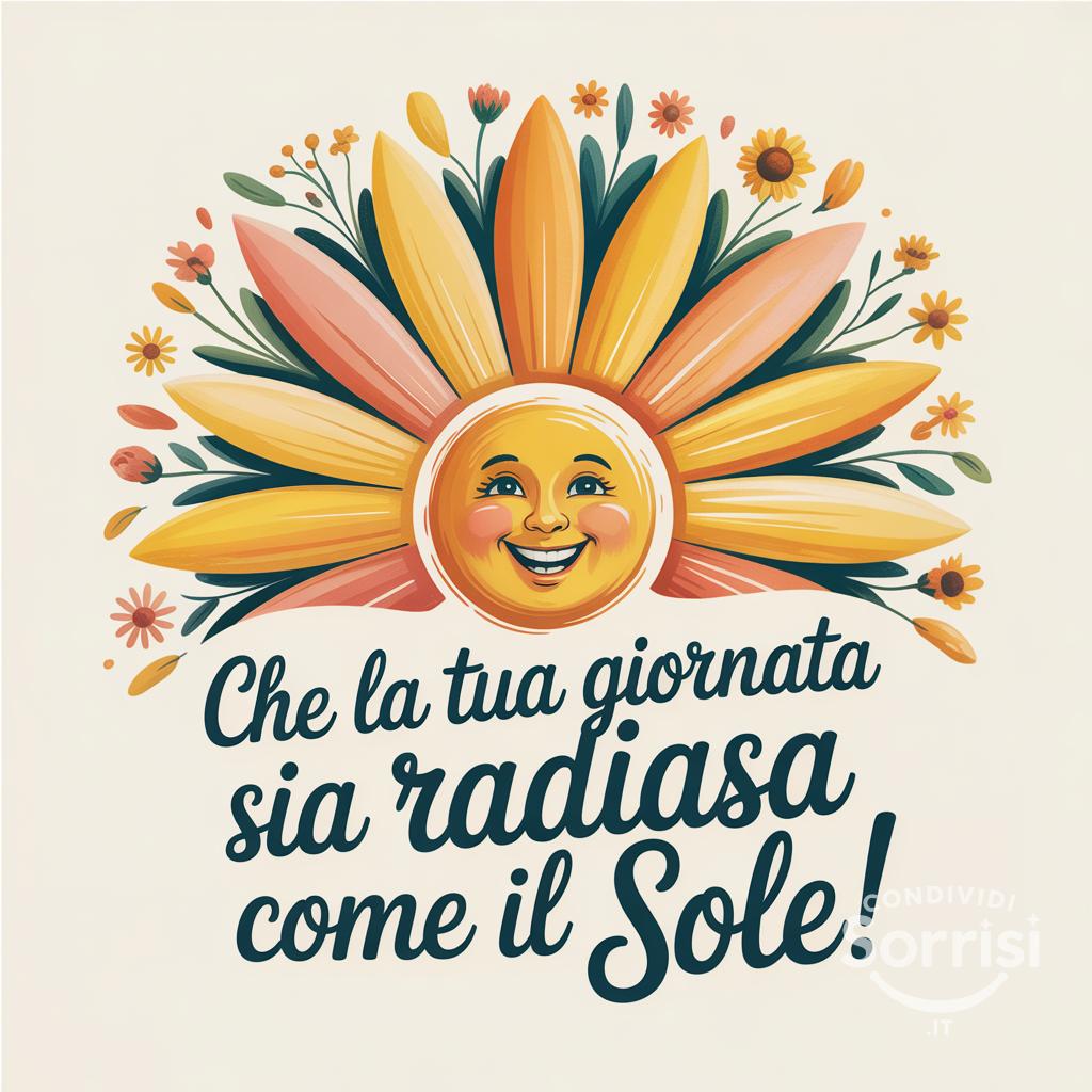 Che la tua giornata sia radiosa come il sole!
