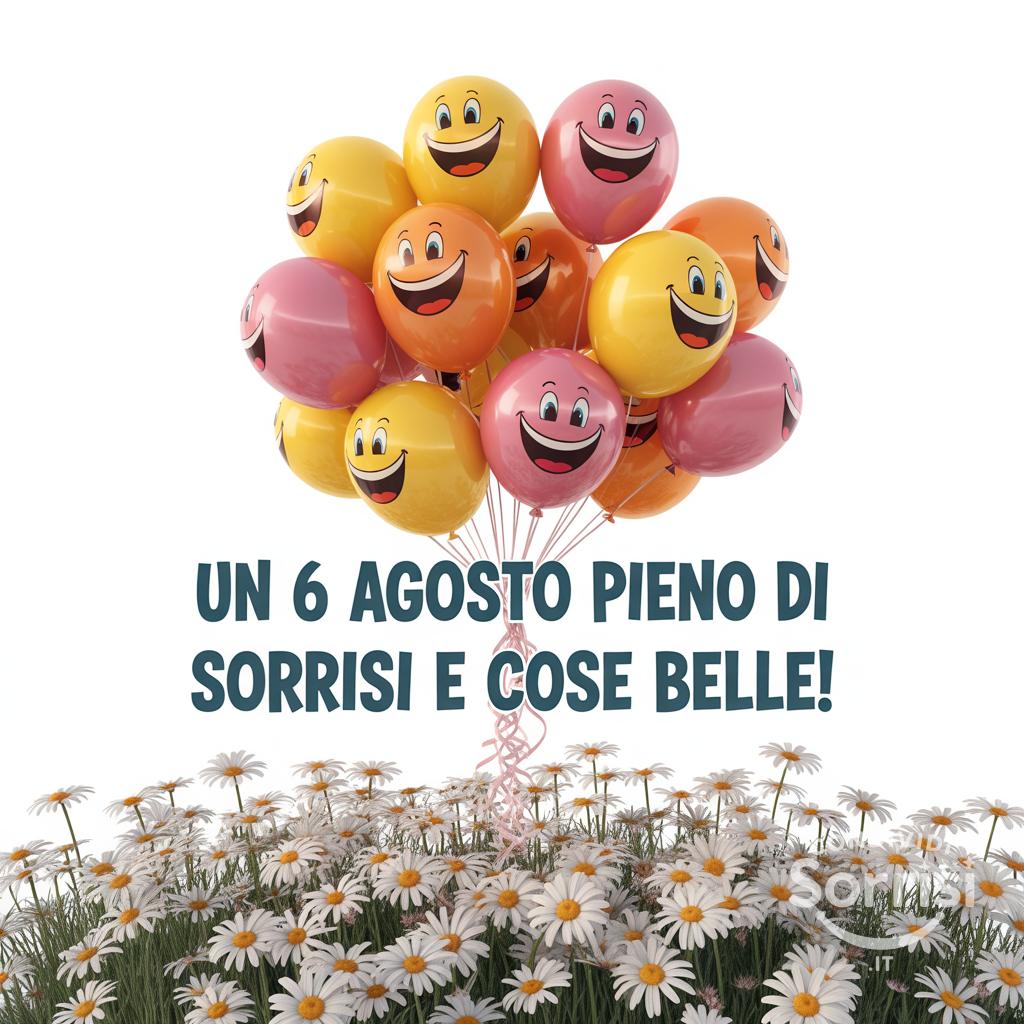 Un  6 agosto  pieno di sorrisi e cose belle!