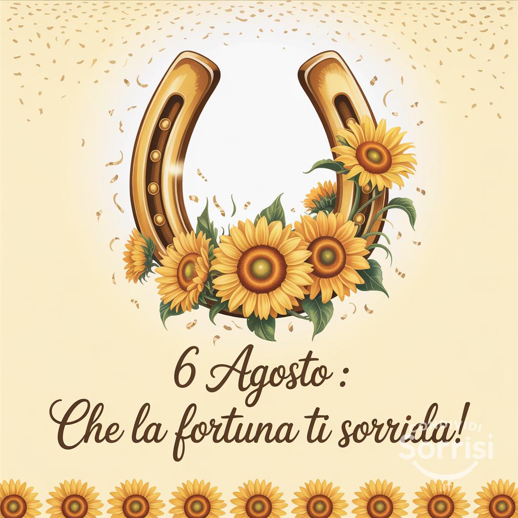 6 agosto : che la fortuna ti sorrida!