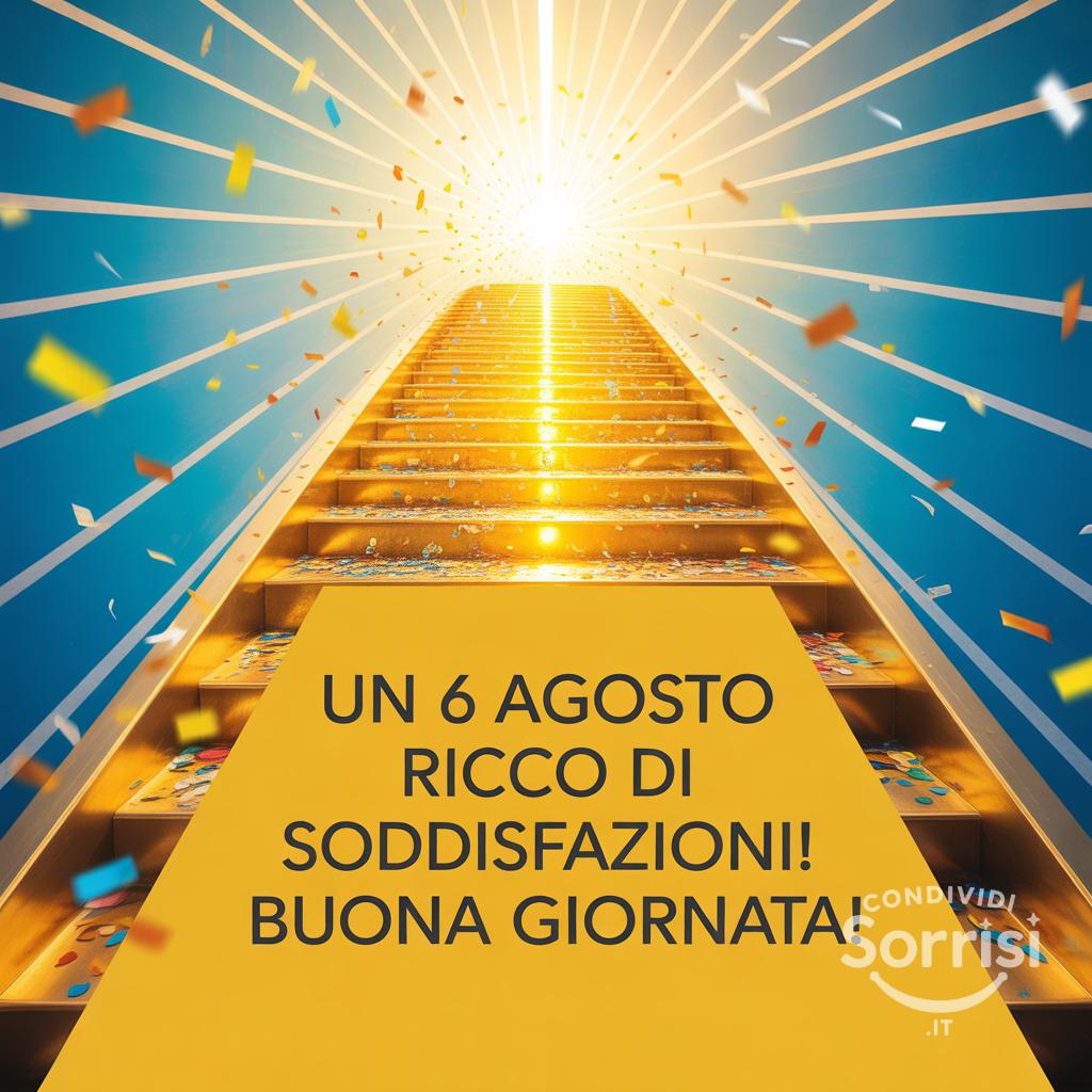 Un  6 agosto  ricco di soddisfazioni! Buona giornata!
