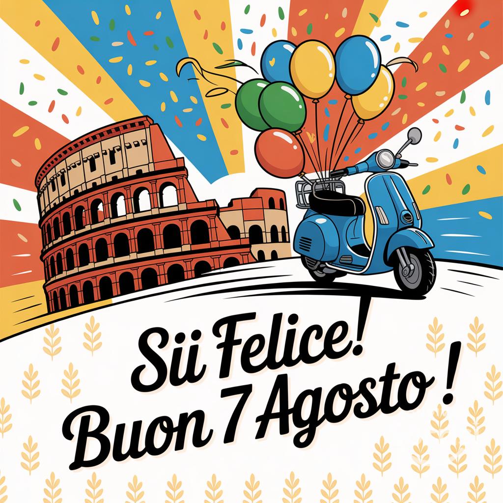 Sii felice! Buon  7 agosto !