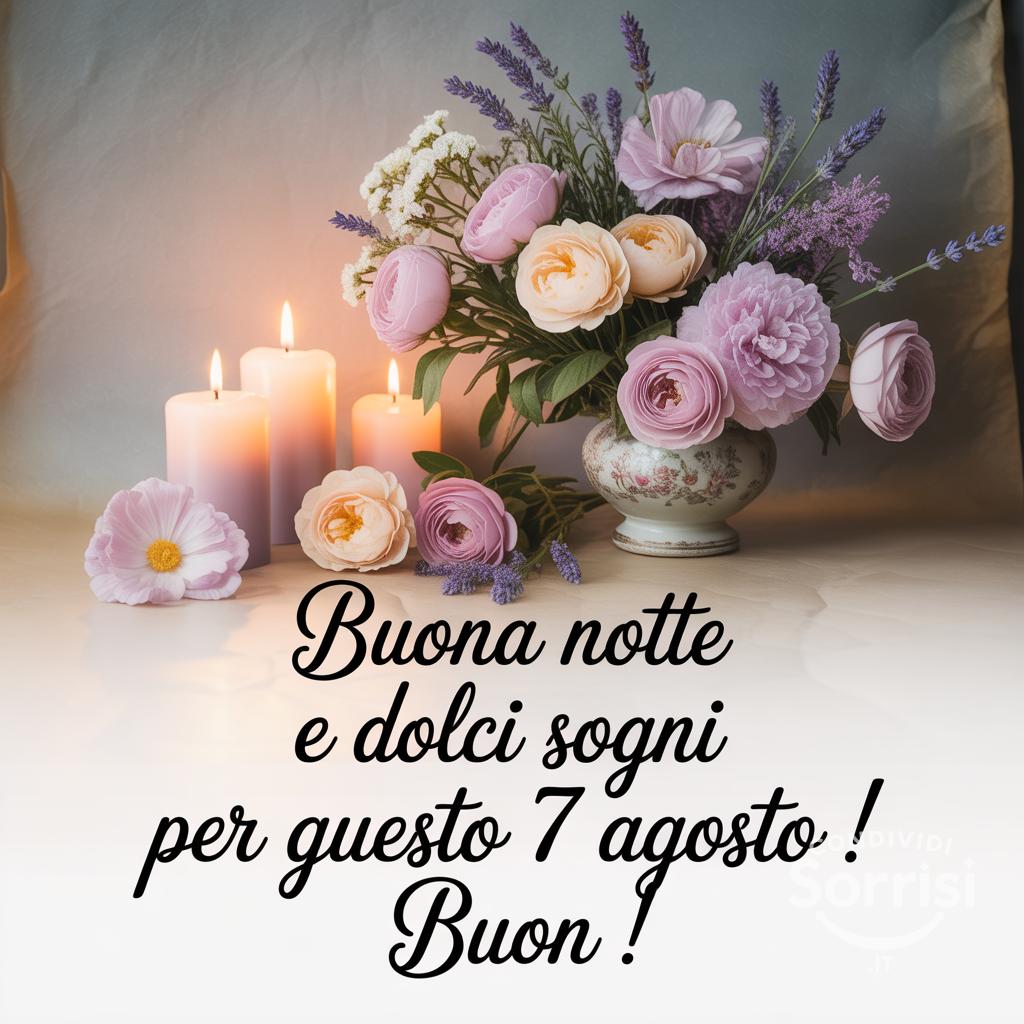 Buona notte e dolci sogni per questo 7 agosto ! Buon !
