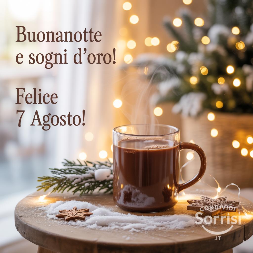 Buonanotte e sogni d'oro! Felice  7 agosto !