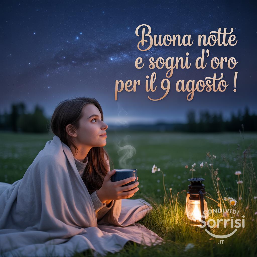 Buona notte e sogni d'oro per il  9 agosto !