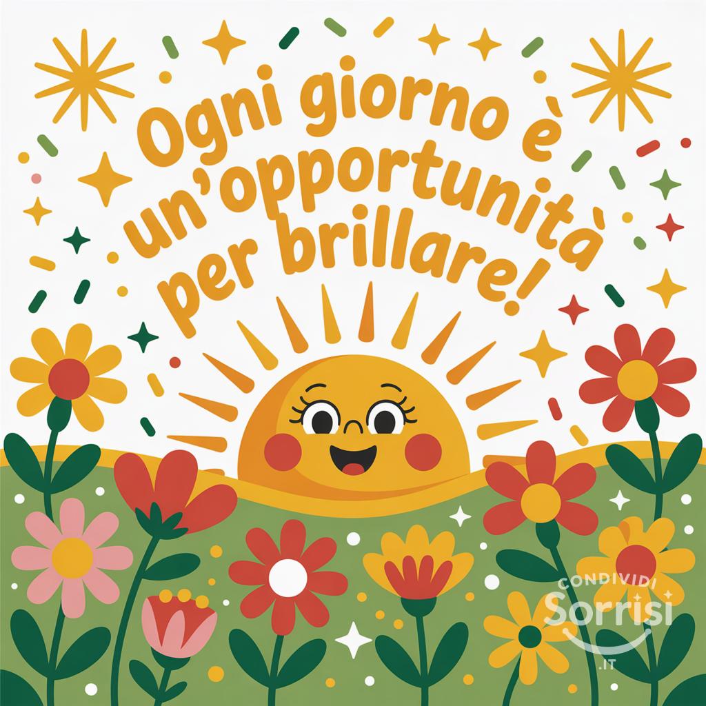 Ogni giorno è un'opportunità per brillare!