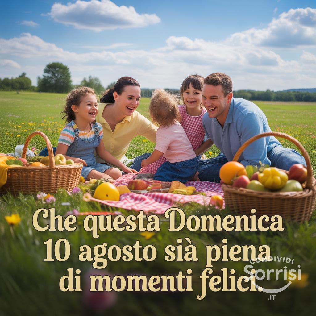 Che questa domenica 10 agosto  sia piena di momenti felici.