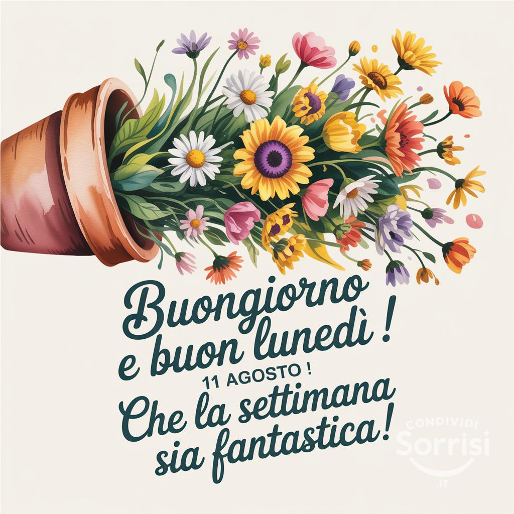 Buongiorno e buon lunedì 11 agosto ! Che la settimana sia fantastica!