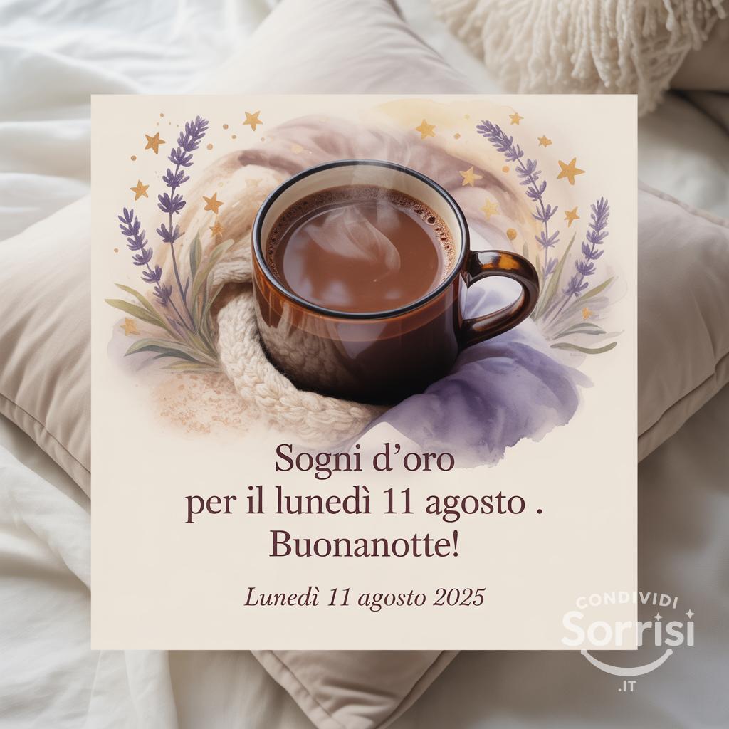 Sogni d'oro per il lunedì 11 agosto . Buonanotte!