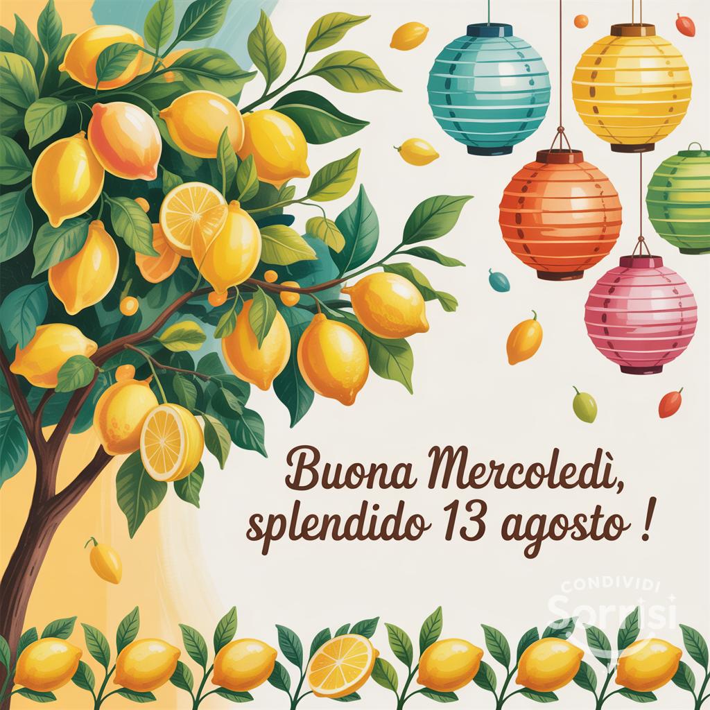 Buona mercoledì, splendido 13 agosto !