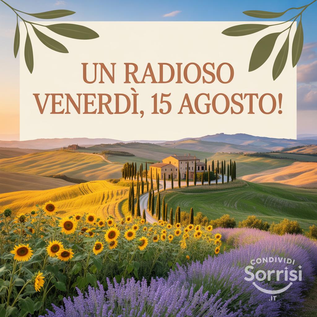 Un radioso venerdì, 15 agosto!
