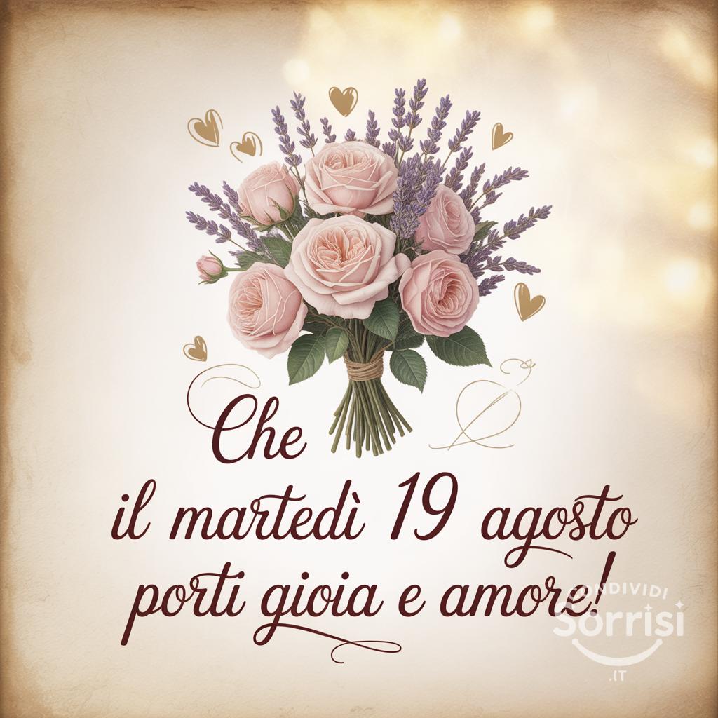 Che il martedì 19 agosto  porti gioia e amore!
