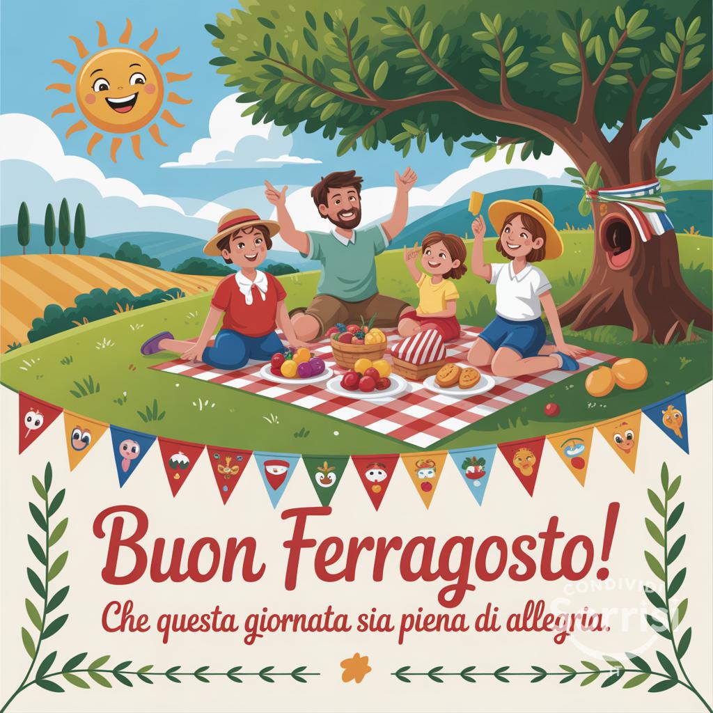 Buon Ferragosto! Che questa giornata sia piena di allegria.