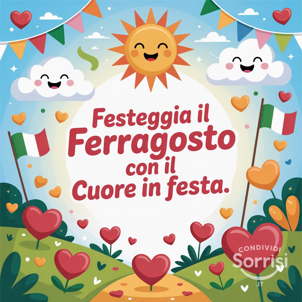 Festeggia il Ferragosto con il cuore in festa.